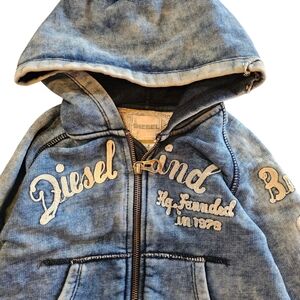 Kids Diesel Blue Denim Hoodie
